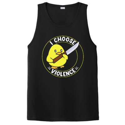 I Choose Violence. Duck Funny And Cool PosiCharge Competitor Tank