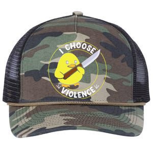 I Choose Violence. Duck Funny And Cool Retro Rope Trucker Hat Cap