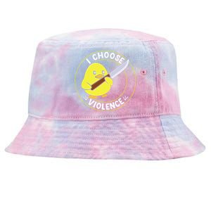 I Choose Violence. Duck Funny And Cool Tie-Dyed Bucket Hat