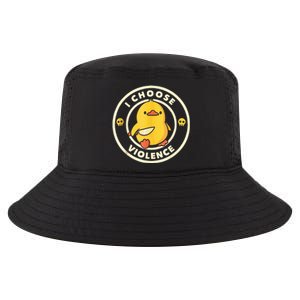 I Choose Violence Funny Duck Holding Knife Cool Comfort Performance Bucket Hat