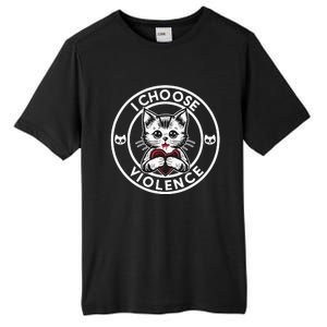 I Choose Violence Kitty Tall Fusion ChromaSoft Performance T-Shirt