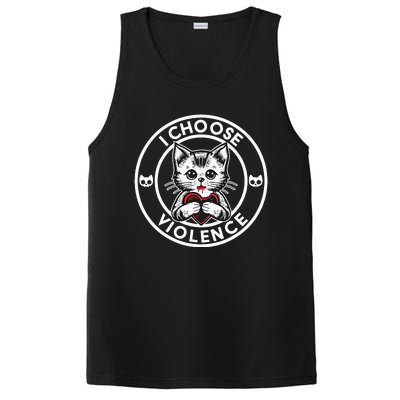 I Choose Violence Kitty PosiCharge Competitor Tank