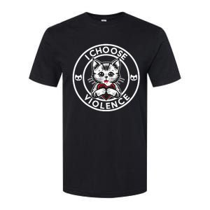 I Choose Violence Kitty Softstyle CVC T-Shirt