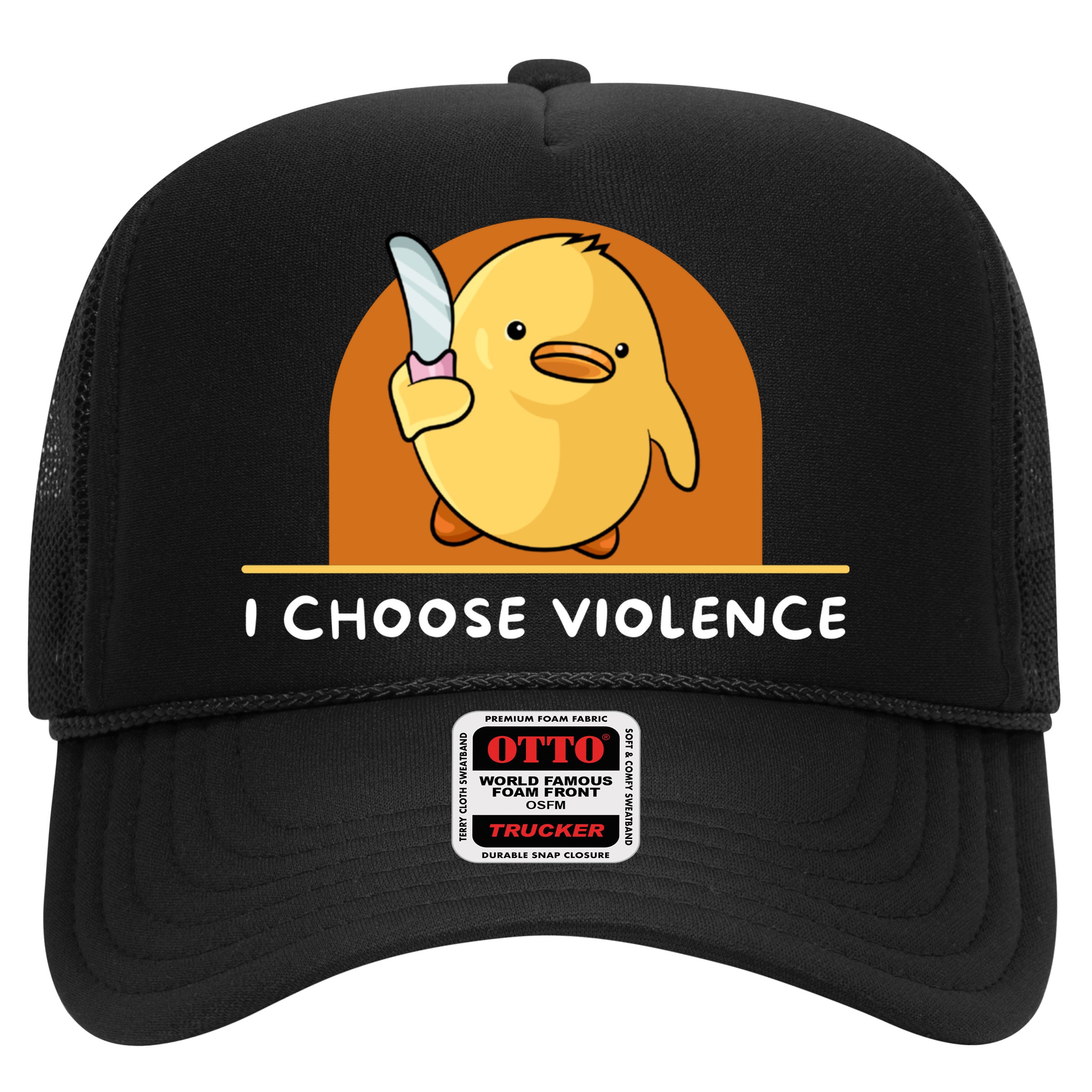 I Choose Violence Funny Duck With Knife Hat