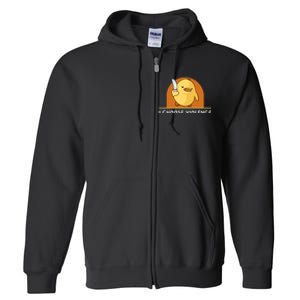 I Choose Violence Funny Duck With Knife Full Zip Hoodie