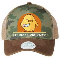 I Choose Violence Funny Duck With Knife Legacy Tie Dye Trucker Hat