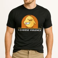 I Choose Violence Funny Duck With Knife Performance Shirt