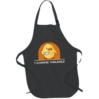 I Choose Violence Funny Duck With Knife Apron