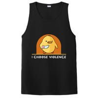 I Choose Violence Funny Duck With Knife PosiCharge Competitor Tank