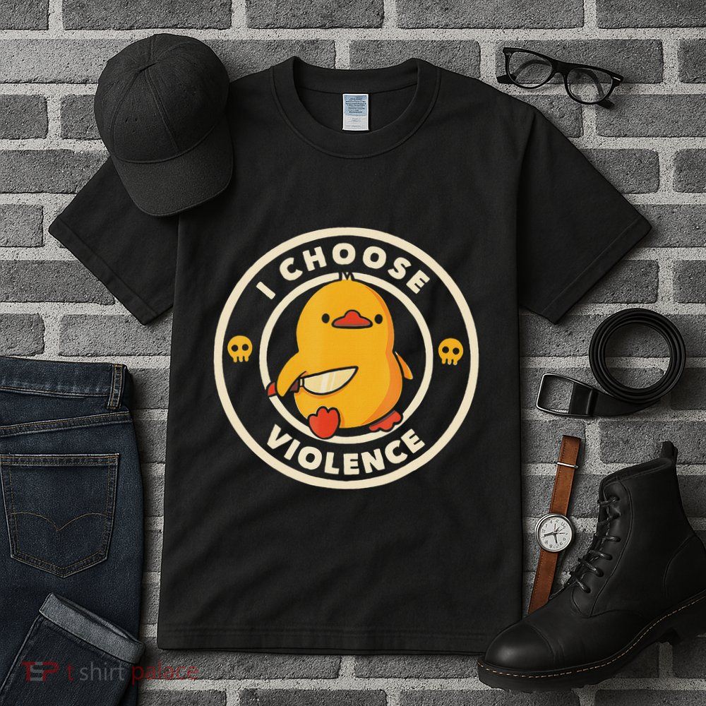 I Choose Violence Funny Duck Tall T-Shirt