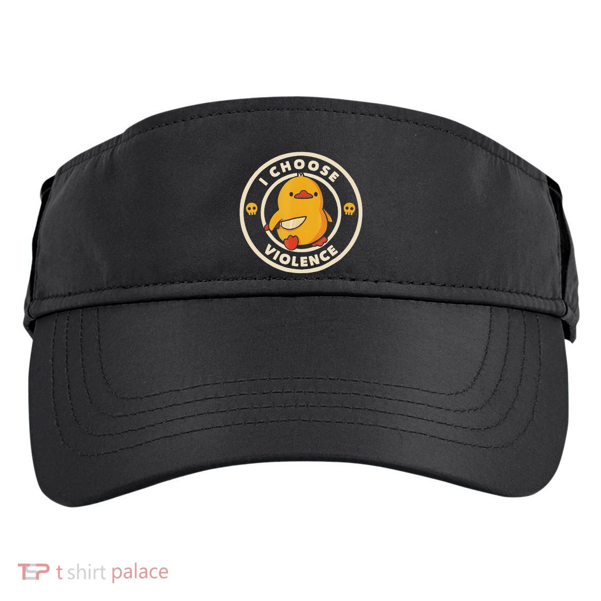 I Choose Violence Funny Duck Adult Drive Performance Visor