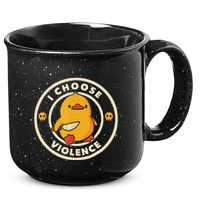 I Choose Violence Funny Duck 15oz Campfire Ceramic Mug