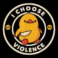 I Choose Violence Funny Duck Bag