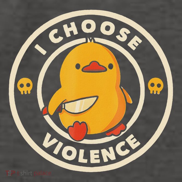 I Choose Violence Funny Duck Vector Backpack