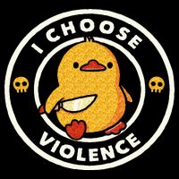 I Choose Violence Funny Duck Sayings Duck Animals Mousepad
