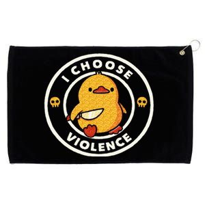 I Choose Violence Funny Duck Sayings Duck Animals Grommeted Golf Towel