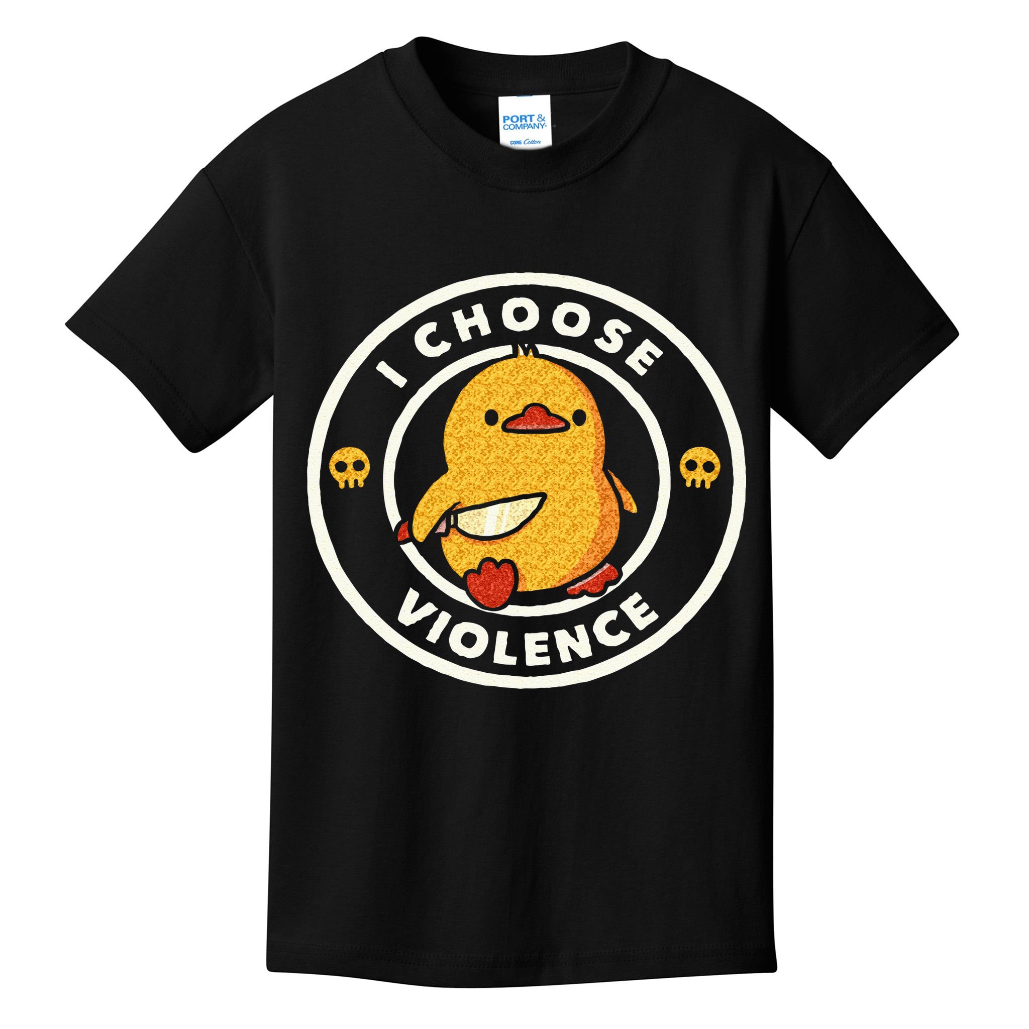 I Choose Violence Funny Duck Sayings Duck Animals Kids T-Shirt