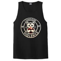 I Choose Violence Cat PosiCharge Competitor Tank