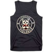 I Choose Violence Cat Tank Top