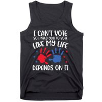 I Cant Vote But You Can Future Voter Tank Top