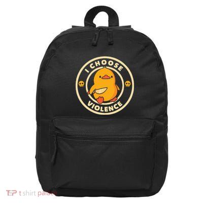 I Choose Violence Duck 16 in Basic Backpack