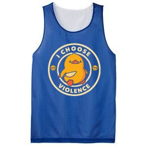 I CHOOSE VIOLENCE DUCK Mesh Reversible Basketball Jersey Tank