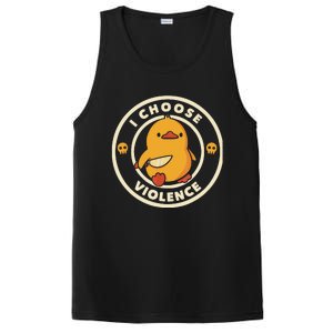 I Choose Violent Funny Duck PosiCharge Competitor Tank