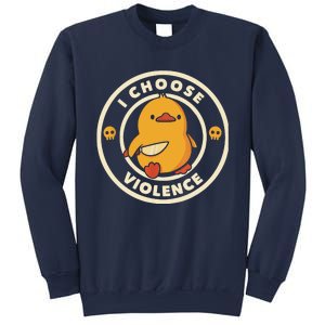 I Choose Violent Funny Duck Sweatshirt