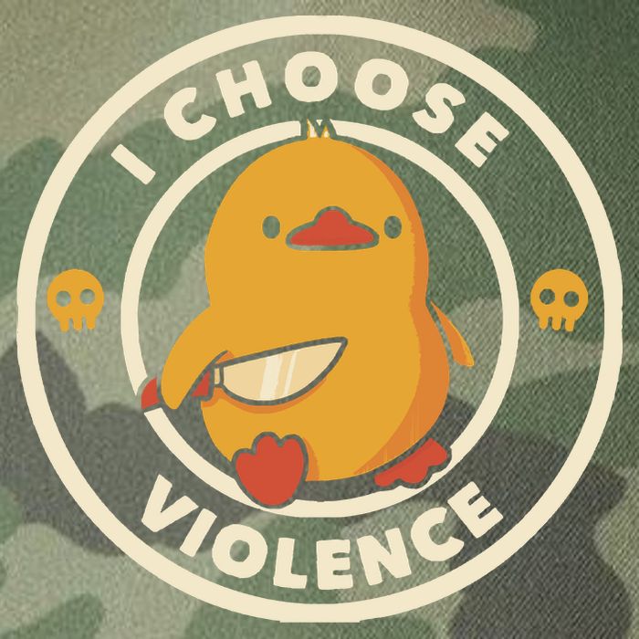 I Choose Violence Funny Duck By Tobe Fonseca Legacy Tie Dye Trucker Hat