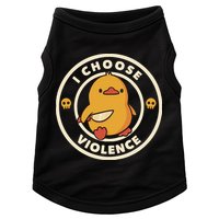 I Choose Violence Funny Duck By Tobe Fonseca Doggie Tank
