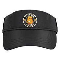 I Choose Violence Funny Duck By Tobe Fonseca Adult Drive Performance Visor