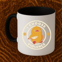 I Choose Violence Funny Duck By Tobe Fonseca Mug