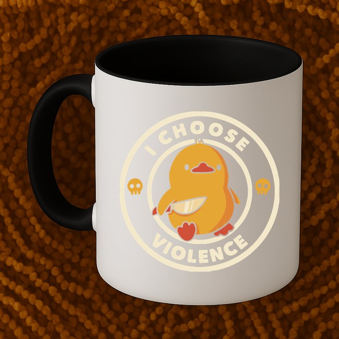 I Choose Violence Funny Duck By Tobe Fonseca Mug