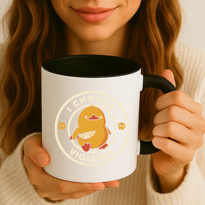 I Choose Violence Funny Duck By Tobe Fonseca Mug