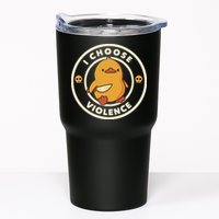 I Choose Violence Funny Duck By Tobe Fonseca Tumbler