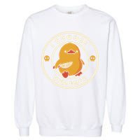 I Choose Violence Funny Duck By Tobe Fonseca Garment-Dyed Sweatshirt