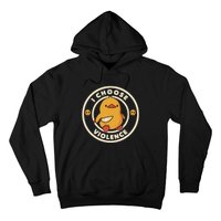 I Choose Violence Funny Duck Hoodie