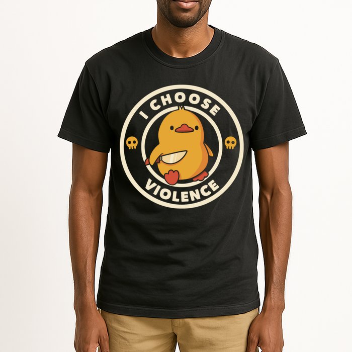 I Choose Violence Funny Duck Tall T-Shirt
