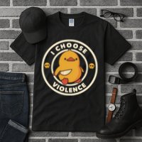I Choose Violence Funny Duck Tall T-Shirt