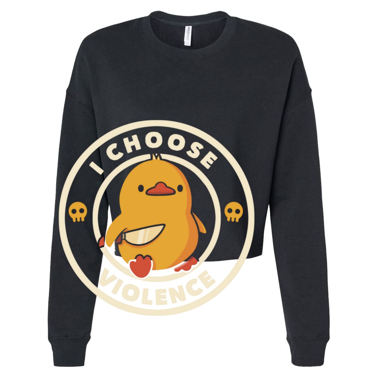 I Choose Violence Funny Duck 12oz Stainless Steel Coffee Mug