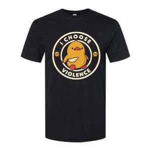 I Choose Violence Funny Duck Softstyle CVC T-Shirt