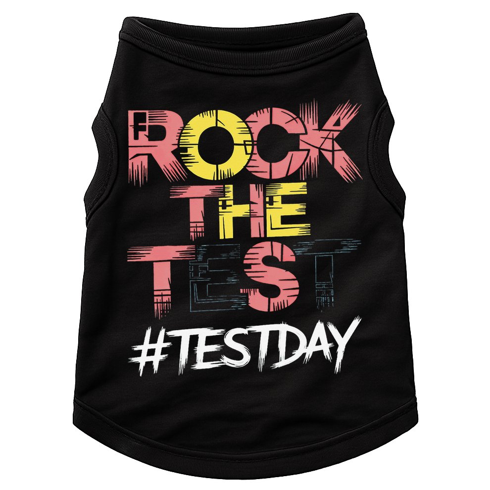 Inspire Confidence With Rock The Test Design For School Doggie Tank