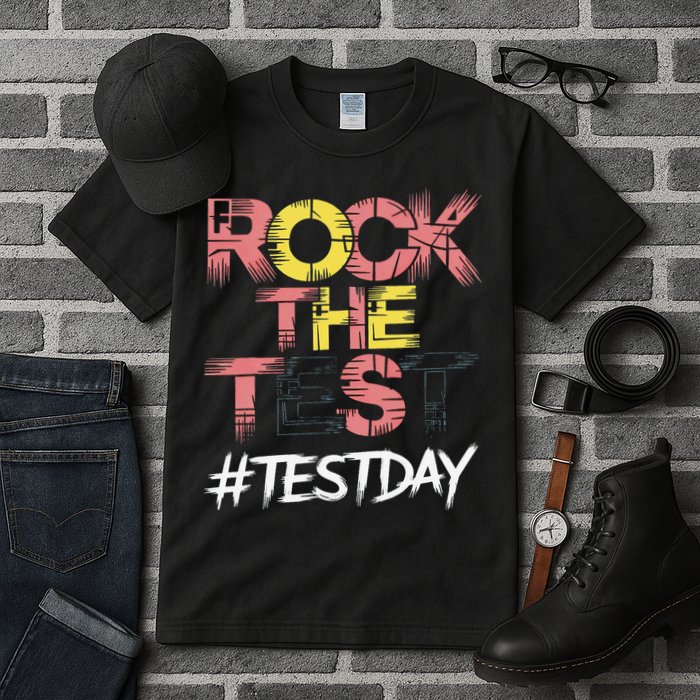 Inspire Confidence With Rock The Test Design For School Tall T-Shirt