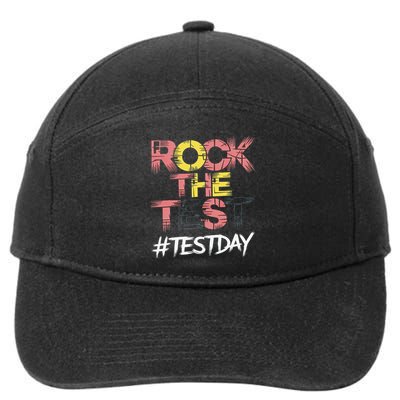 Inspire Confidence With Rock The Test Design For School 7-Panel Snapback Hat