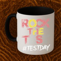 Inspire Confidence With Rock The Test Design For School Mug