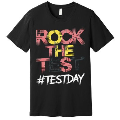 Inspire Confidence With Rock The Test Design For School Premium T-Shirt