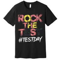 Inspire Confidence With Rock The Test Design For School Premium T-Shirt