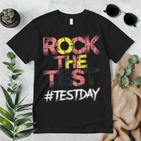 Inspire Confidence With Rock The Test Design For School Premium T-Shirt