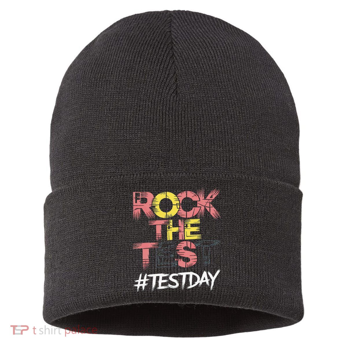 Inspire Confidence With Rock The Test Design For School Sustainable Knit Beanie