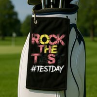 Inspire Confidence With Rock The Test Design For School Golf Towel
